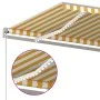 Toldo automático con LED y sensor viento amarillo blanco 4x3 m de , Toldos - Ref: Foro24-3069953, Precio: 701,86 €, Descuento: %
