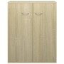 Aparador de madera contrachapada color roble Sonoma 60x30x75 cm de vidaXL, Aparadores - Ref: Foro24-800732, Precio: 58,58 €, ...
