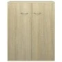 Aparador de madera contrachapada color roble Sonoma 60x30x75 cm de vidaXL, Aparadores - Ref: Foro24-800732, Precio: 57,50 €, ...