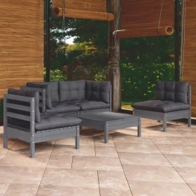 5-piece garden furniture set with solid pine wood cushions by , Garden sets - Ref: Foro24-3096180, Price: 404,02 €, Discount: %