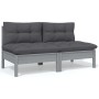 Juego de muebles de jardín 5 pzas y cojines madera maciza pino de , Conjuntos de jardín - Ref: Foro24-3096156, Precio: 397,92...