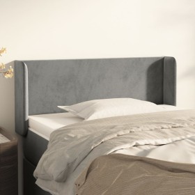 Cabecero de terciopelo gris claro 103x16x78/88 cm de , Cabeceros y pies de cama - Ref: Foro24-3118530, Precio: 44,06 €, Descu...
