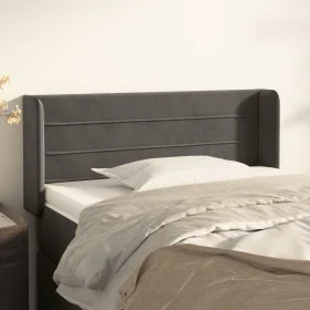 Dark gray velvet headboard 103x16x78/88 cm by , Headboards and footboards - Ref: Foro24-3118951, Price: 44,88 €, Discount: %