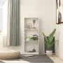 Estantería de 3 niveles madera ingeniería blanco 40x24x109 cm de vidaXL, Librerías y estanterías - Ref: Foro24-800828, Precio...