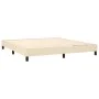 Boxspringbett mit cremefarbener Stoffmatratze 160x200 cm von , Betten und Lattenroste - Ref: Foro24-3129886, Preis: 494,66 €,...