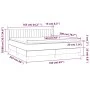 Boxspringbett mit cremefarbener Stoffmatratze 160x200 cm von , Betten und Lattenroste - Ref: Foro24-3129886, Preis: 494,66 €,...