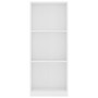 Estantería de 3 niveles madera ingeniería blanco 40x24x109 cm de vidaXL, Librerías y estanterías - Ref: Foro24-800828, Precio...