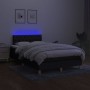 Cama box spring con colchón LED tela negro 120x200 cm de , Camas y somieres - Ref: Foro24-3133943, Precio: 381,09 €, Descuent...