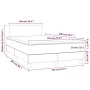 Box spring bed with mattress and LED dark green velvet 120x200cm by , Beds and slatted bases - Ref: Foro24-3134276, Price: 38...