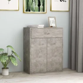 Aparador de madera contrachapada gris hormigón 60x30x75 cm de vidaXL, Aparadores - Ref: Foro24-800715, Precio: 59,29 €, Descu...