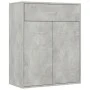 Aparador de madera contrachapada gris hormigón 60x30x75 cm de vidaXL, Aparadores - Ref: Foro24-800715, Precio: 59,29 €, Descu...