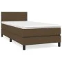 Box spring bed with dark brown fabric mattress 80x200 cm by , Beds and slatted bases - Ref: Foro24-3139852, Price: 308,77 €, ...