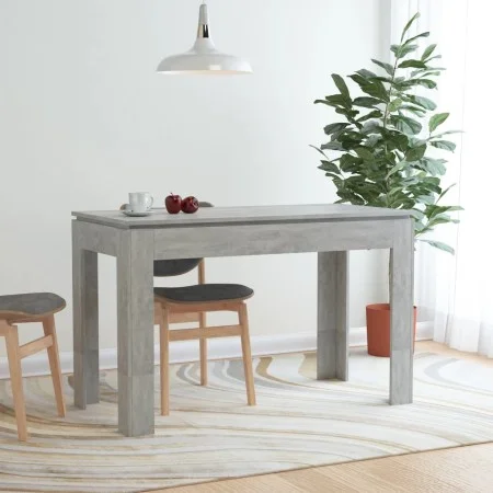 Mesa de comedor madera de ingeniería gris hormigón 120x60x76 cm by vidaXL, Kitchen and dining tables - Ref: Foro24-800760, Pr...