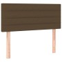 Cama box spring con colchón tela marrón oscuro 80x200 cm de , Camas y somieres - Ref: Foro24-3140652, Precio: 283,60 €, Descu...