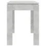 Mesa de comedor madera de ingeniería gris hormigón 120x60x76 cm by vidaXL, Kitchen and dining tables - Ref: Foro24-800760, Pr...