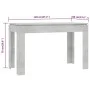 Mesa de comedor madera de ingeniería gris hormigón 120x60x76 cm by vidaXL, Kitchen and dining tables - Ref: Foro24-800760, Pr...