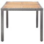 Set de comedor de jardín 7 pzas y cojines ratán sintético gris de vidaXL, Conjuntos de jardín - Ref: Foro24-46021, Precio: 61...