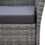Set de comedor de jardín 7 pzas y cojines ratán sintético gris de vidaXL, Conjuntos de jardín - Ref: Foro24-46021, Precio: 61...