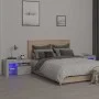 Nachttische mit LED-Leuchten 2 Stück betongrau 70x36,5x40cm von , Nachttische - Ref: Foro24-3152773, Preis: 93,27 €, Rabatt: %