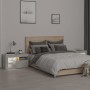 Mesitas de noche con luces LED 2 uds gris hormigón 70x36,5x40cm de , Mesitas de noche - Ref: Foro24-3152773, Precio: 84,76 €,...