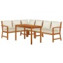 Juego comedor jardín y cojines 5 piezas madera maciza de acacia de , Conjuntos de jardín - Ref: Foro24-3154966, Precio: 679,2...
