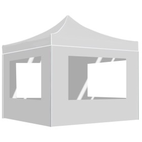 Carpa plegable profesional con paredes aluminio blanco 3x3m de , Carpas y cenadores - Ref: Foro24-45490, Precio: 196,76 €, De...