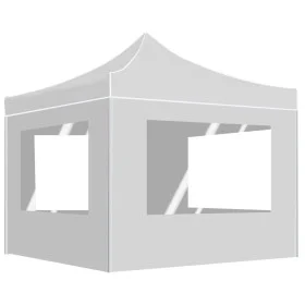 Professional folding tent with white aluminum walls 3x3m by , Tents and gazebos - Ref: Foro24-45490, Price: 228,30 €, Discoun...