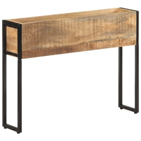 Jardinera de madera de mango rugosa 90x20x68 cm en Macetas y jardineras | Comprar online en Foru.es