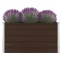 Jardinera elevada de acero galvanizado marrón 100x100x45 cm de vidaXL, Maceteros y jardineras - Ref: Foro24-47023, Precio: 47...