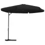 Sombrilla de jardín con palo de acero negro 300 cm de , Sombrillas - Ref: Foro24-47318, Precio: 111,62 €, Descuento: %