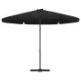Sombrilla de jardín con palo de acero negro 300 cm de , Sombrillas - Ref: Foro24-47318, Precio: 111,62 €, Descuento: %