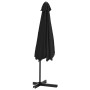 Sombrilla de jardín con palo de acero negro 300 cm de , Sombrillas - Ref: Foro24-47318, Precio: 114,28 €, Descuento: %