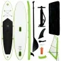 Tabla de paddle surf inflable con vela verde y blanca de , Paddleboards - Ref: Foro24-92735, Precio: 624,69 €, Descuento: %