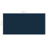 Cubierta solar de piscina de PE flotante negro y azul 488x244cm de , Cubiertas para piscina - Ref: Foro24-92988, Precio: 40,7...