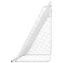 Portería de fútbol con red acero blanco 366x122x182 cm de , Porterías de fútbol - Ref: Foro24-93371, Precio: 93,53 €, Descuen...