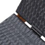 Tumbona de madera maciza de acacia y ratán sintético de vidaXL, Tumbonas - Ref: Foro24-46031, Precio: 143,75 €, Descuento: %
