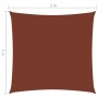Toldo de vela cuadrado tela Oxford terracota 3x3 m de , Sombrillas - Ref: Foro24-135357, Precio: 34,17 €, Descuento: %