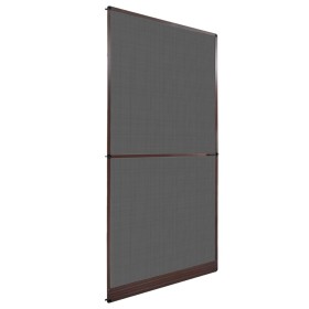 Mosquitera con bisagras para puertas marrón 120x240 cm de , Puertas para el hogar - Ref: Foro24-141566, Precio: 53,54 €, Desc...