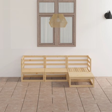 Juego de muebles de jardín 4 piezas madera maciza de pino de , Conjuntos de jardín - Ref: Foro24-3075524, Precio: 243,78 €, D...