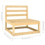 Juego de muebles de jardín 4 piezas madera maciza de pino de , Conjuntos de jardín - Ref: Foro24-3075524, Precio: 243,78 €, D...