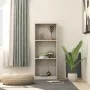 Estantería de 3 niveles madera ingeniería hormigón 40x24x109 cm de vidaXL, Librerías y estanterías - Ref: Foro24-800832, Prec...
