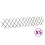 Vallas enrejadas de sauce 5 unidades 180x30 cm de , Paneles de vallas - Ref: Foro24-147759, Precio: 25,74 €, Descuento: %