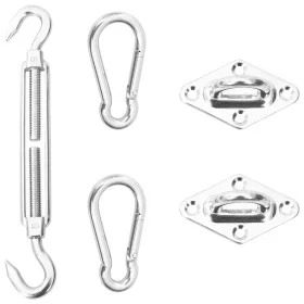 Mounting kit for sail awning 5 pieces stainless steel by , Accessories for awnings - Ref: Foro24-310249, Price: 16,38 €, Disc...