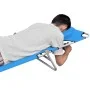 Folding lounger with head cushion turquoise blue steel by , Loungers - Ref: Foro24-310332, Price: 64,99 €, Discount: %
