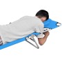 Tumbona plegable con cojín para la cabeza acero azul turquesa de , Tumbonas - Ref: Foro24-310332, Precio: 62,25 €, Descuento: %