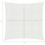 Toldo de vela blanco HDPE 160 g/m² 7x7 m de , Sombrillas - Ref: Foro24-311225, Precio: 90,37 €, Descuento: %