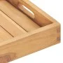 Bandeja de madera de teca maciza 60x35 cm de , Fuentes para servir - Ref: Foro24-315456, Precio: 55,91 €, Descuento: %