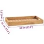 Bandeja de madera de teca maciza 60x35 cm de , Fuentes para servir - Ref: Foro24-315456, Precio: 55,91 €, Descuento: %