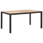 Set comedor de jardín 7 piezas y cojines ratán sintético negro de vidaXL, Conjuntos de jardín - Ref: Foro24-46024, Precio: 62...
