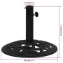 Base de sombrilla de hierro fundido negro 40x40x32 cm de , Bases para sombrillas - Ref: Foro24-317755, Precio: 52,41 €, Descu...